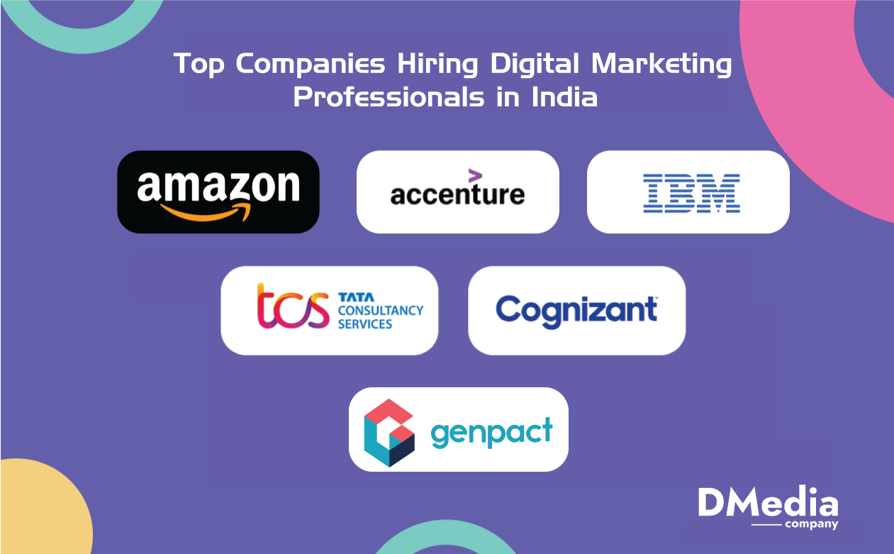 Top companies hiring digital marketing professionals in india